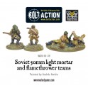 Soviet 50mm light mortar and Flamethrower teams