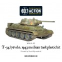 T34/76 medium tank plastic boxed set