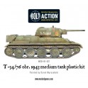 T34/76 medium tank plastic boxed set