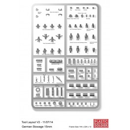 15mm German stowage and tank commanders